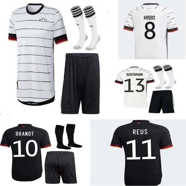 

2020 2021 german men soccer jerseys hummels kroos football shirt draxler reus jersey muller gotze kids kit socks, Black;yellow