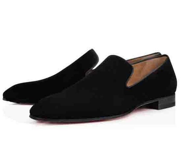 

2021 gentleman party bussiness dress slip on loafers shoes dandelion sneaker red bottom oxford luxury men's leisure fashion flat, Black