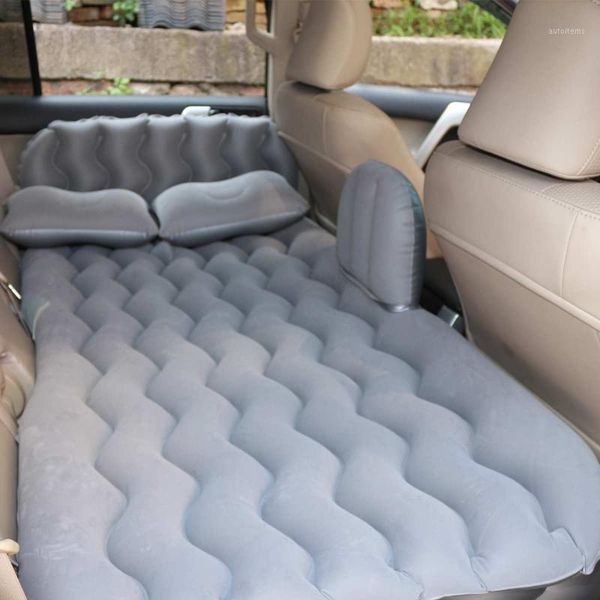 

new car air inflatable travel mattress bed universal for back seat multi functional sofa pillow outdoor camping mat cushion1