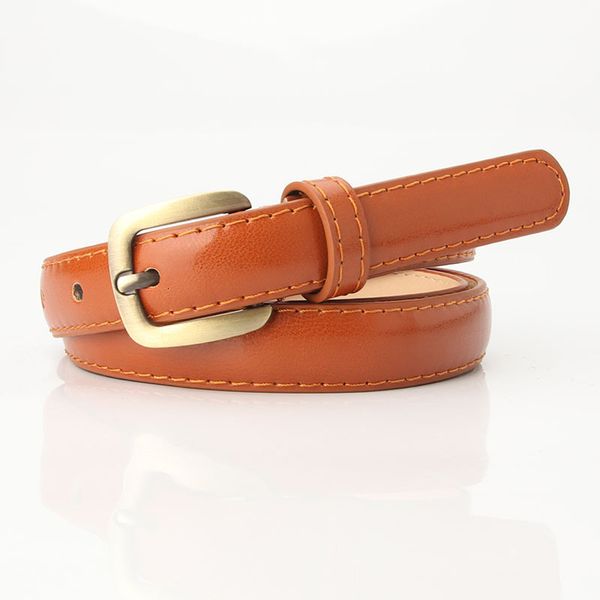 

new arrivals time-limited designers womens belt new fashion alloy small square buckle thin belt narrow all-match decorative belt girls denim, Black;brown