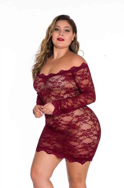 

avv erotic see-through lace dress women spring autumn sheer mesh long sleeve off shoulder backless bodycon mini vestidos, Black;gray