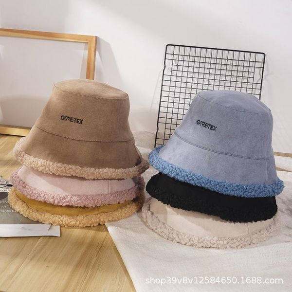 

beanie/skull caps women's hats beanies for women fashion winter hat 2021 lamb wool keeps warm knitted beanie fisherman's cap casua, Blue;gray