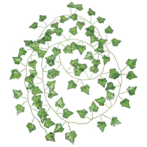 

12pcs artificial ivy leaf plants hanging garland fake vine wedding wall decor