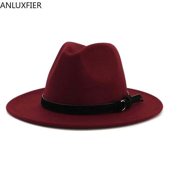 

wide brim hats x3013 british style woolen jazz hat big men's fashion cap adjustable size wool felt fascinator, Blue;gray
