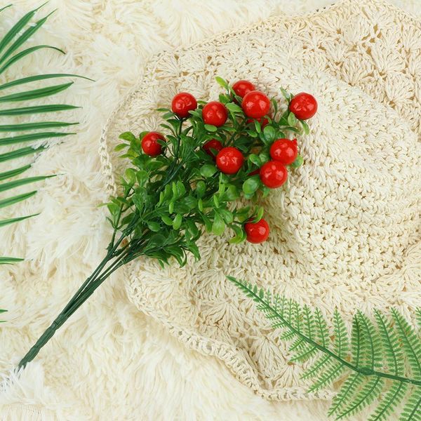 

simulation green plant flower pot culture green plant wedding office furnishings 3 flowers per bunch many colors for choose wmtknh