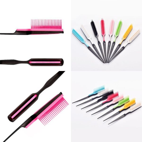 

fluffy modellings hair combs lovely colorful fold massages comb good comfortable make up tool factory direct 3 5cy e2