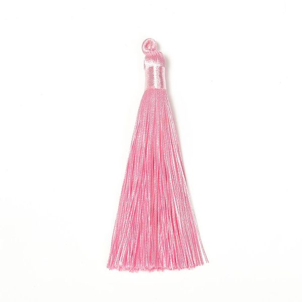

10pcs 8 9cm silk tread tassel brush for diy jewelry making undefined tassel fringe earring pendant components handmade craft h jllfcb