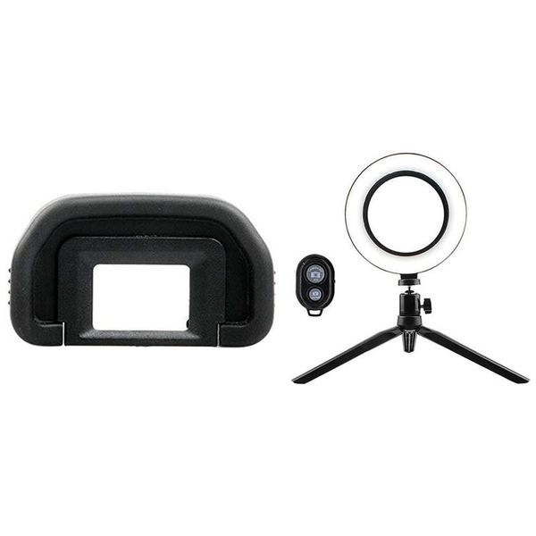 

camera eyepiece eyecup 18mm eb for eos 80d & mini desklighting bracket tripod ring pgraphy