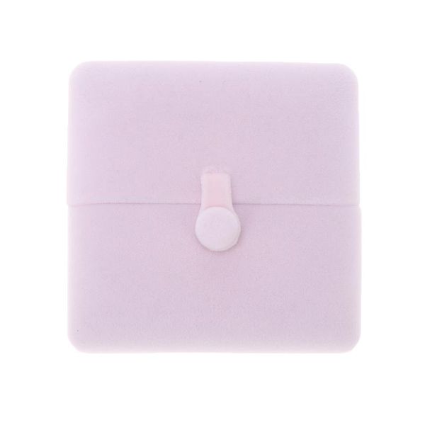 

soft pink velvet jewelry gift box necklace pendant bracelet holder case, Pink;blue