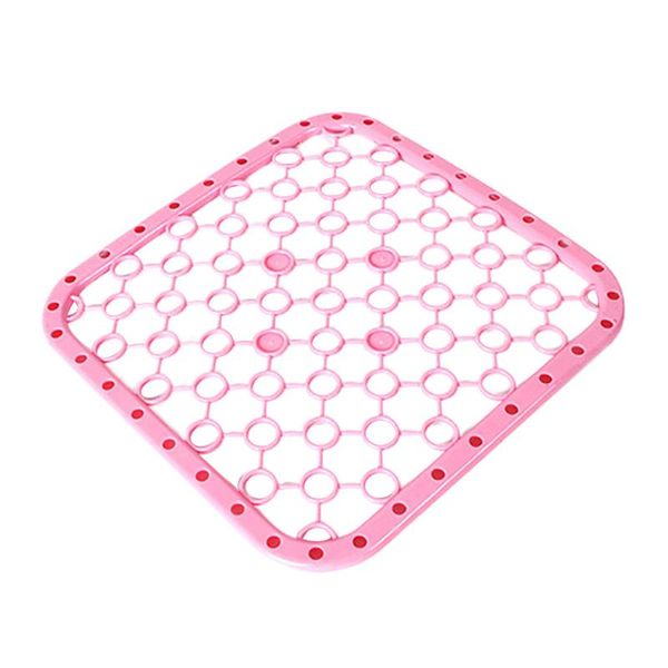 

mats & pads plastic multifunctional table heat insulation kitchen bathroom protector sink mat dishes home quick drain drying anti-slip #p5