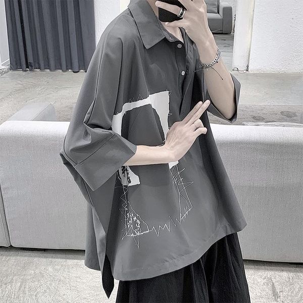 

2020 summer men's short-sleeved hawaiian shirt loose cotton clothes camisa masculina mens fashion 3 color shirts plus size s-xl, White;black