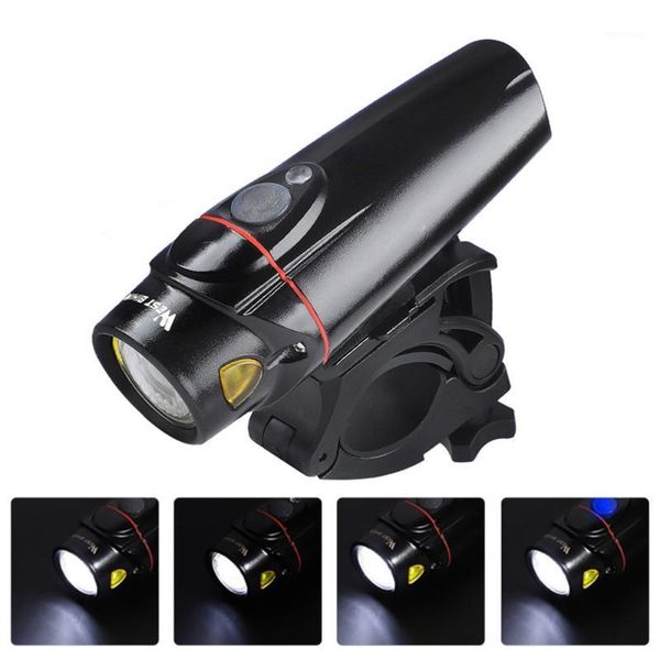 

rechargeable front light waterproof usb safety riding light headlight1