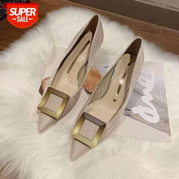 

luxury women high heels pumps office ladies blue party wedding female pointed toe slip-on zapatos tacon mujer #zj10, Black