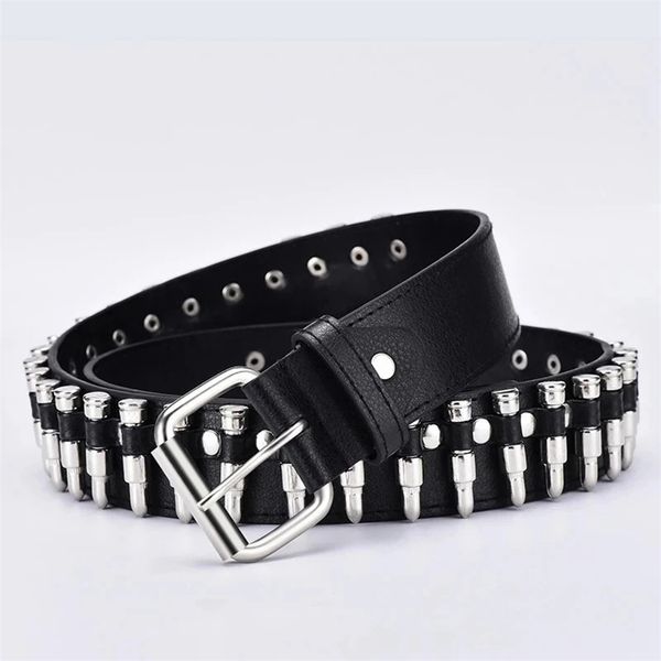 

fashion ladies leather punk belt hollow rivet luxury brand belt personality rock wild adjustable young trend belt2021 220210, Black;brown