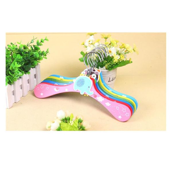 

12/30pcs special offer promotion multi lovely plastic 27.5cm child coat hanger baby cartoon dog clothes rack pet jllcir