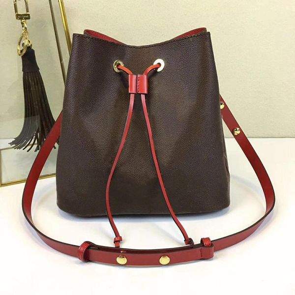 

classic women's leather bag colors quality genuine shoulder bucket bag lady more fashion bags crossbody handbags design high ivqeb