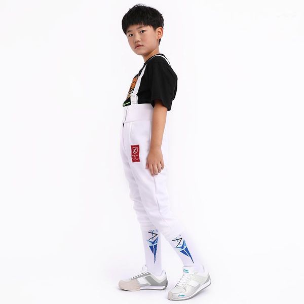 

gym clothing fencing pants equipment suit thickened anti-stab ce certification can participate in 350n1, White;black