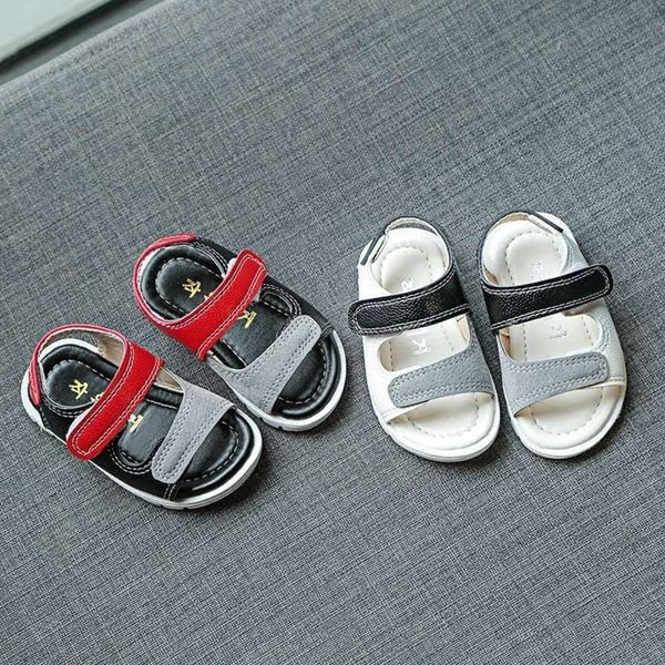 

baby's boys' summer girls' sho fashion versatile light soft sole sandals, Black;red