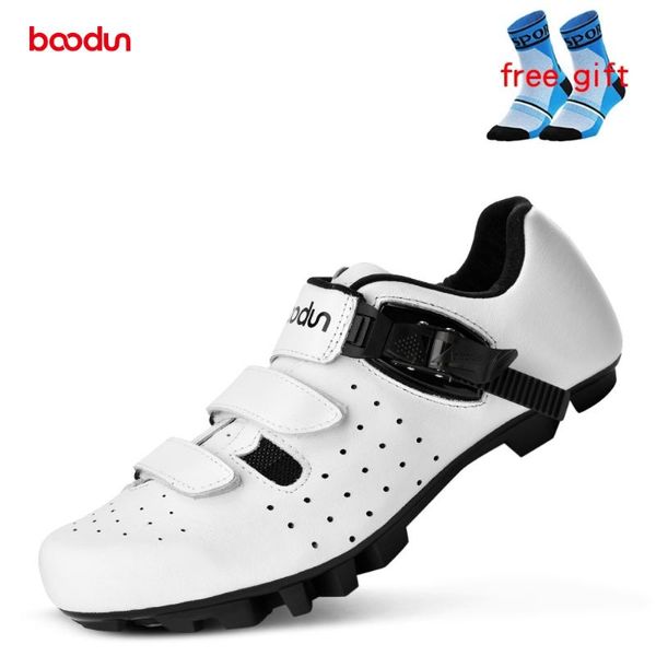 

cycling footwear boodun mtb road bike shoes men mountain self-locking outdoor athletic bicycle racing sapatilha ciclismo, Black