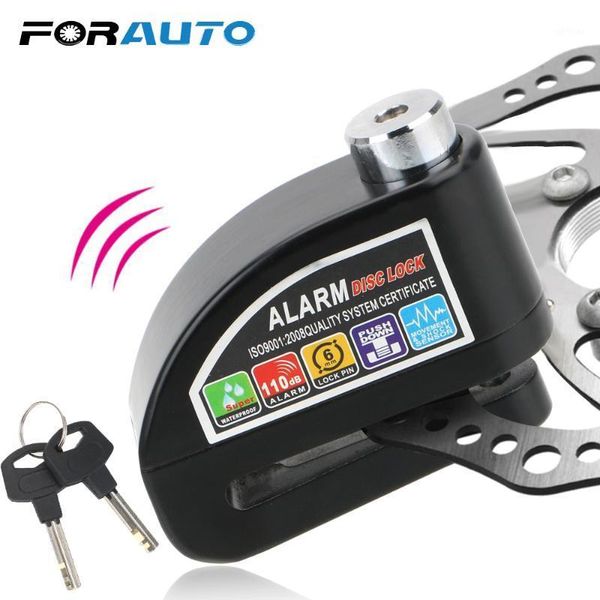 

forauto motorcycle alarm lock 110db loud security anti-theft lock moto disc brake for bicycle bike motorcycle waterproof1