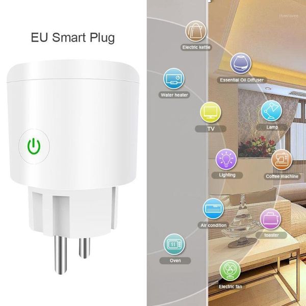 

smart power plugs plug wifi socket tuya life app eu phone timing outlet switch remote control alexa google home mini ifttt1