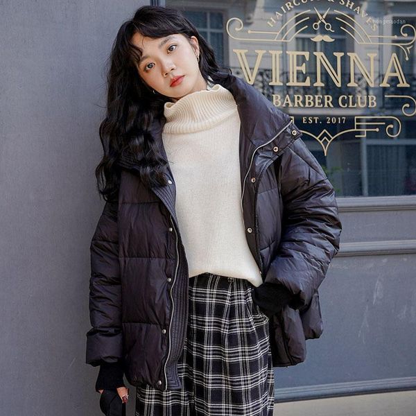 

2020 new fashion korean female coat winter womens outwear winter jackets thick warm autumn cotton padded a751, Black