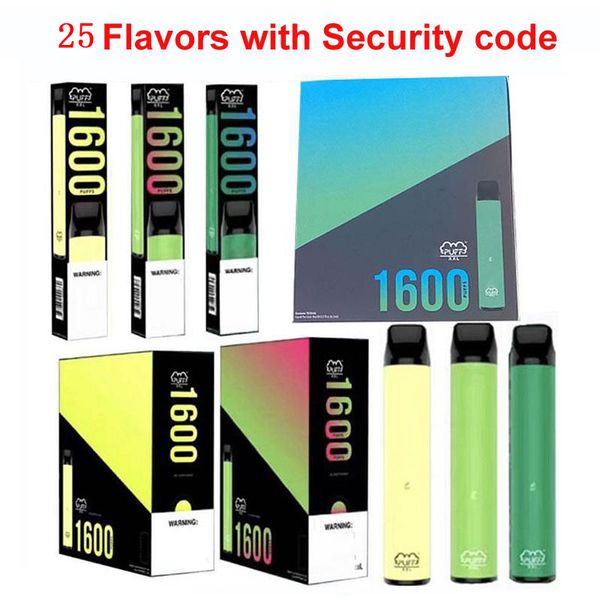 

puff xxl disposable device 1600puffs 25 colors vape pen device portable puff bar plus vape vaporizer pen dhl free