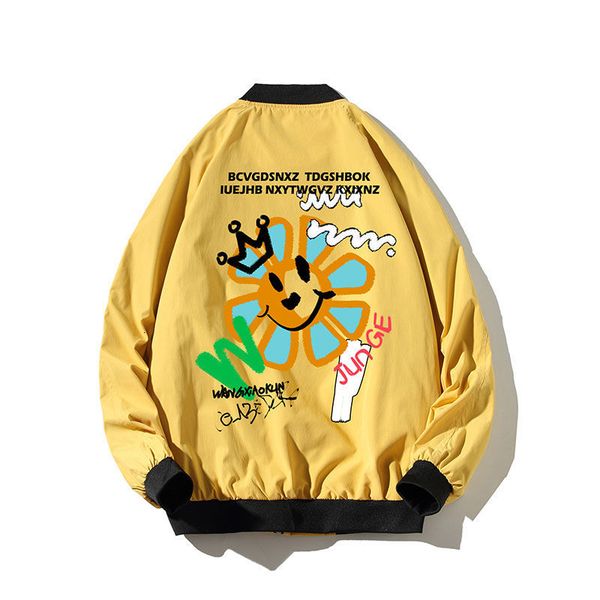 

2021 new mode men's jacket new autumn impression of cartoons plus size 5xl black shipping low price 7re4, Black;brown