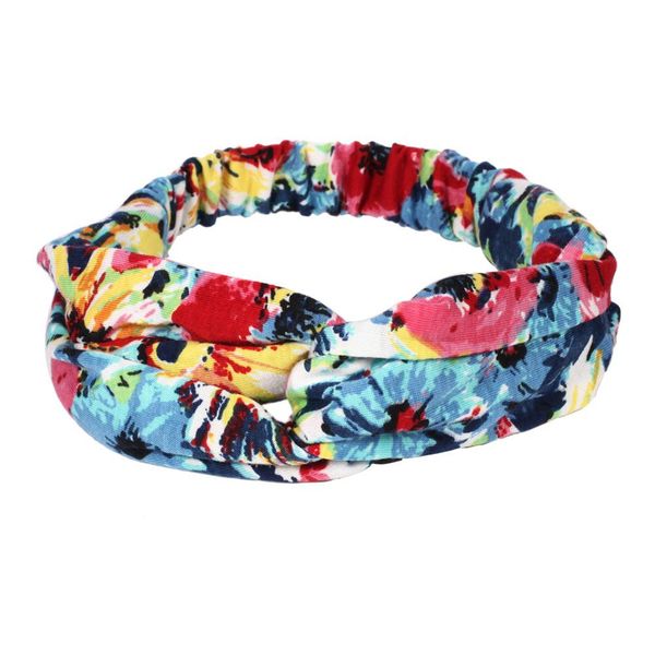 

vintage floral printed stretch hair band women cross knotted wide headband sport yoga hairband multicolor hair accessories gifts q bbyilf