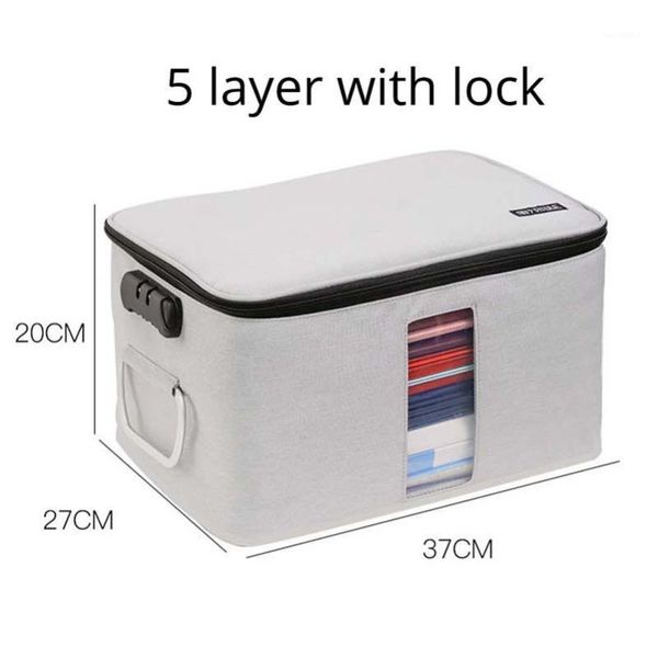 

briefcases 5 layer / 3 multilayer document organizer password files bag briefcase large capacity travel documents box bag1