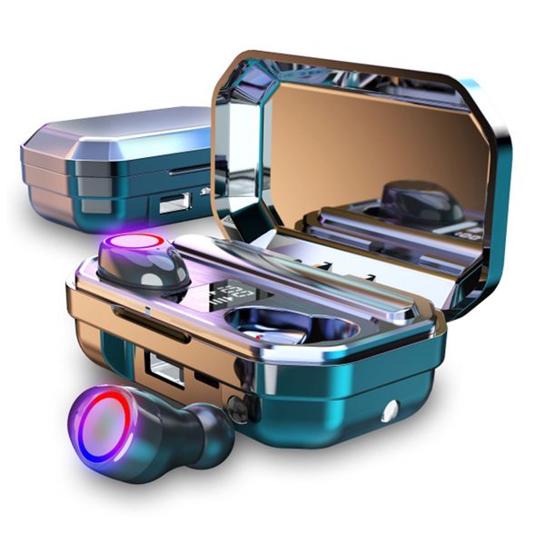 

new m12 tws wireless headphones bluetooth 5.0 earphone hifi waterproof earbuds touch control headset for sport gaming headsets dhl