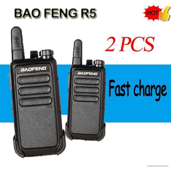

2 pcs) baofeng mini walkie talkie portable profession handheld ham radio communicator hf transceiver woki toki walkie-talkies1