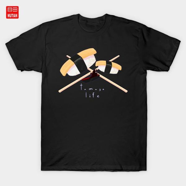 

men's t-shirts tamago life t-shirt egg1, White;black