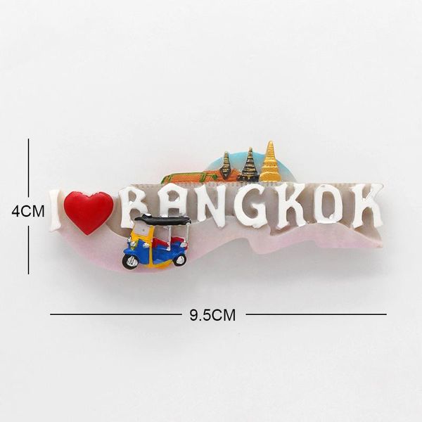 

3d магнитный холодильник таиланд паттайя слон креветки суп паста сувенир bangkok магниты холодильника коллекция украшения дома jllnul