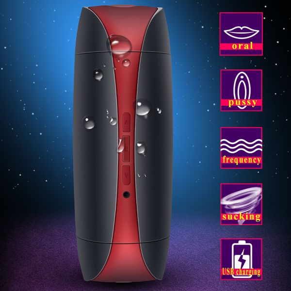 Masturbador masculino copo real boca vagina chupando bolso bichano masturbator vibrador blowjob máquina de sexo adulto brinquedos para homens y201118