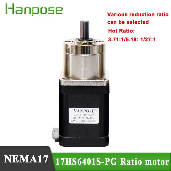 

for 3d printer 17hs6401s-pg 5.18-1 3.71-1 27-1 stepper motor nema 17 planetary geared gearbox all ratio motor