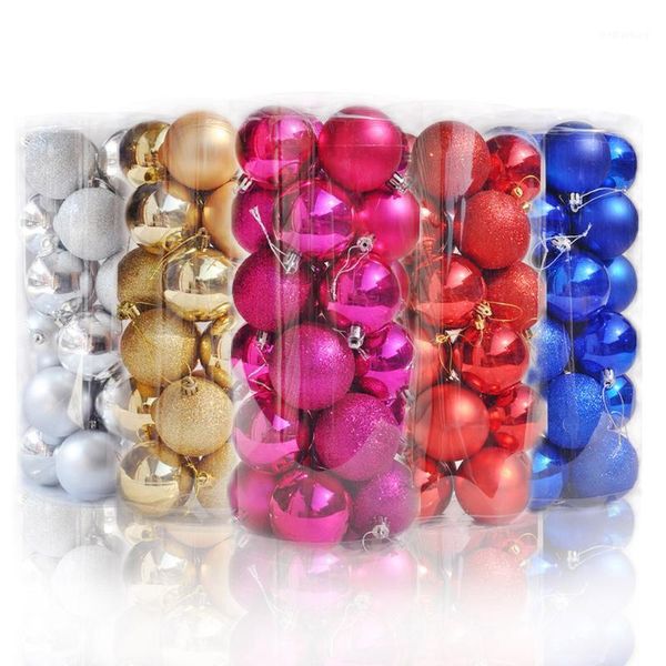 

party decoration 24pcs/lot 40mm christmas tree decor ball bauble ornament decorations for home year1