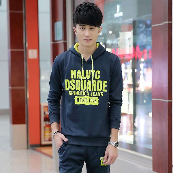 

spring autumn sportswear leisure suit men's and women's long sleeve pants large size youth school uniform two piece set, Gray