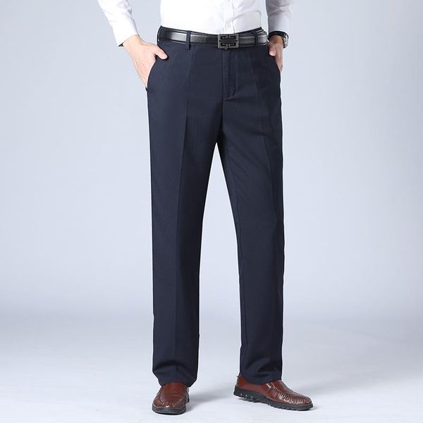 

men's pants winter for men velvet loose pantalones de hombre plus size 29-40 simple comfortable business male thicken casual trousers, Black