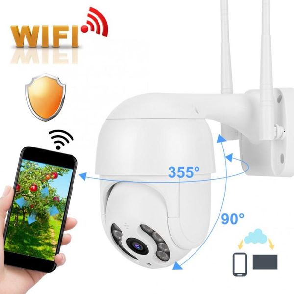 

2in водонепроницаемый ptz mini dome camera 1080p wi-fi 8 охранные освещения охранное обеспечение работа с icsee 110-240v pan tilt cctv