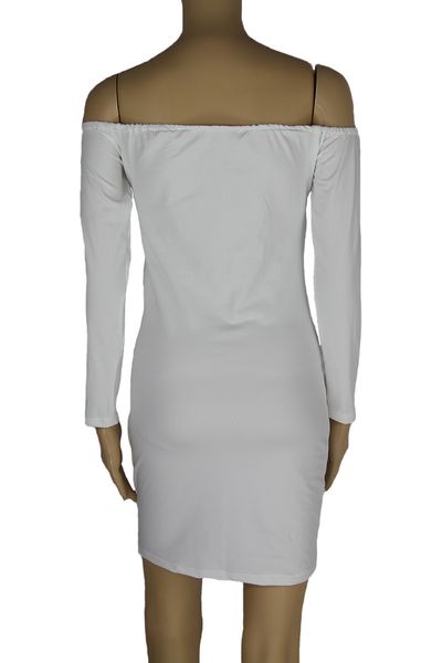 

womens fashion dress5108 black white long sleeve base skirt 4k1i, Black;gray