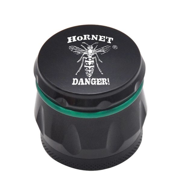 Hornet Davul Stil Metal Ot Öğütücü Polen Kazıyıcı ile 43mm 4 Parça Mini Metal Tütün Otü Öğütücü Keskin Dişler