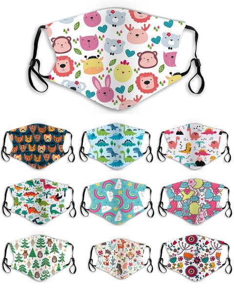 

kid cartoon mask pm2.5 anti-fog haze dust protection cat dinosaur washable hanging ear type baby mask designer face mask