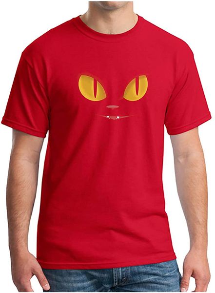 

мужская мягкая встроенная печатание чистого хлопка comfort cat eye с коротким рукавом шеи футболки с круглым рукавом, White;black