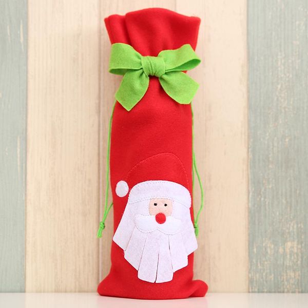 

luanqi 2020 рождественские украшения вина бутылка сумка ткань блестки украшения вина бутылка пылезащитный чехол xmas домашний ужин party dec