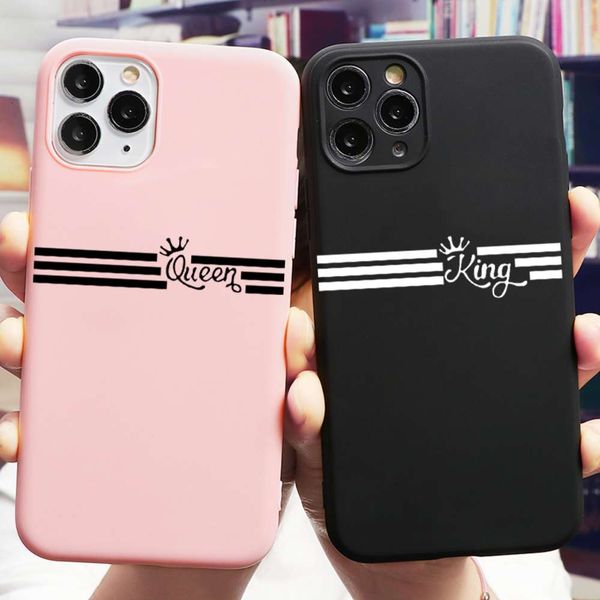 

fashion lovers 11 12 pro xs max 7 6 s plus 5 tpu seri king reina love heart set vip se 2020 2 sets