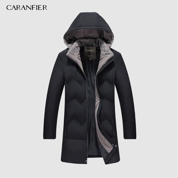 

winter coat men windbreaker fur hooded thicken jacket mens streetwear hiphop trench coats long parka xxxl 4xl1, Black