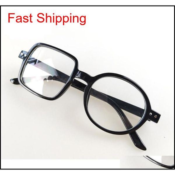 

left square right round transparent glasses fashion personal style clear glass eyeglasses optical glasses pres qylpyk homes2007, Black