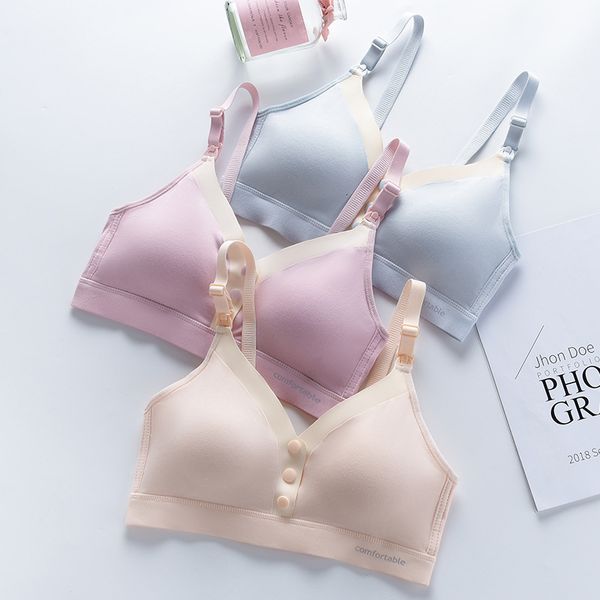 

underwear gathered anti sagging summer thin breast feeding women comfortable pregnancy bra, Red;black