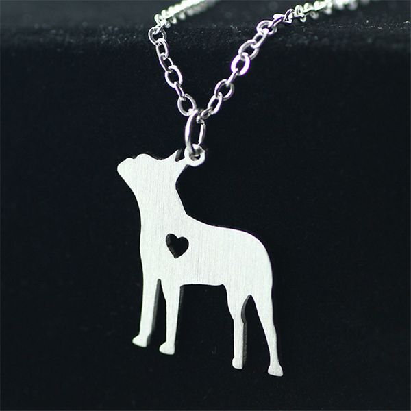 

necklace doggy animal dog stainless pendant steel pet gift